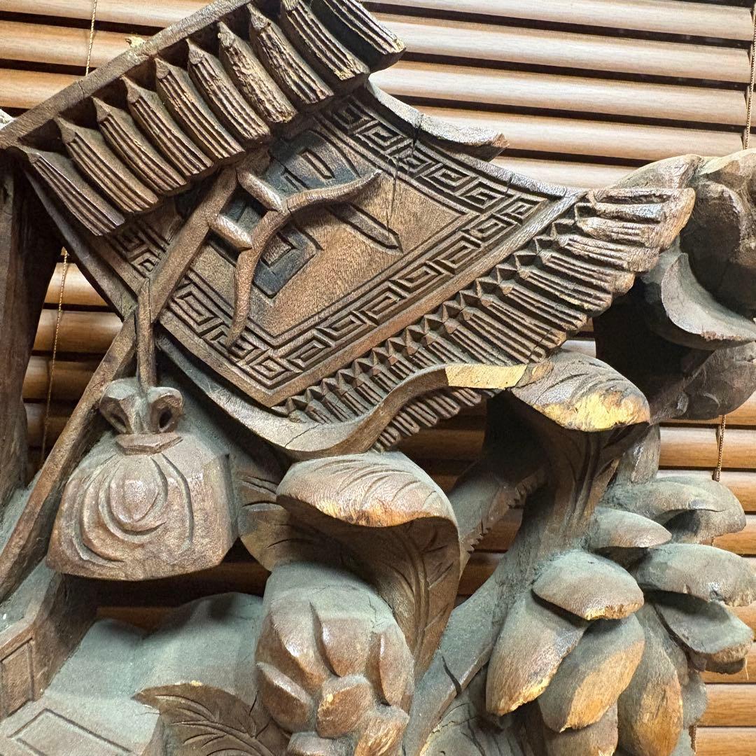 中国で購入　木彫　彫刻