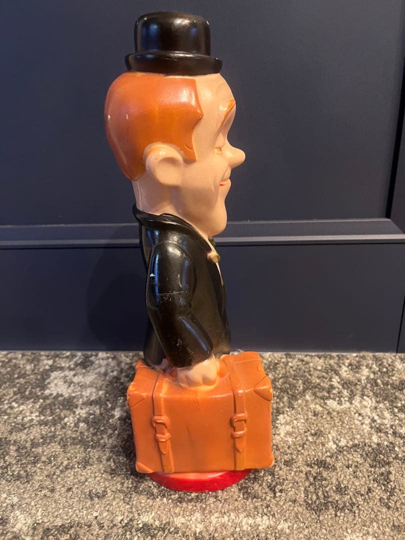 1972 PLAY PAL Laurel and Hardy 貯金箱 ソフビ