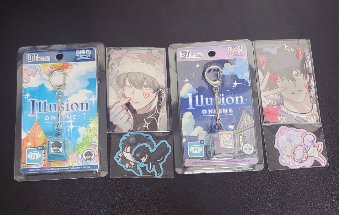 隣のギルメン　キーキャップ キーリングセット 2種類セット　韓国bl