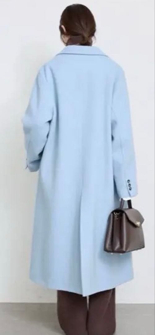 SLOBE IENAライトブルー チェスターコート