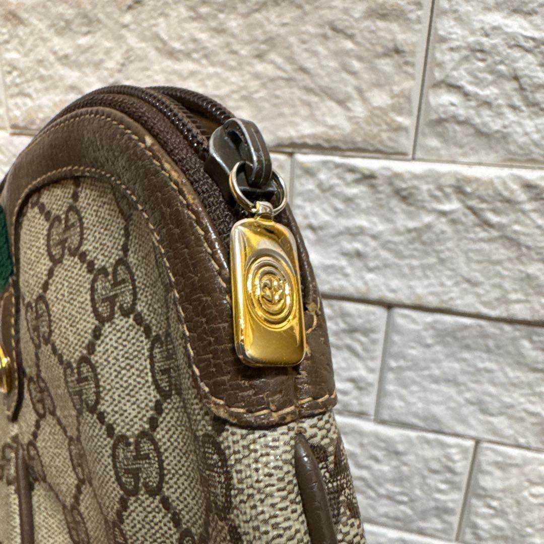 GUCCI グッチ ヴィンテージ オールドグッチシェリーライン ショルダーバッグ