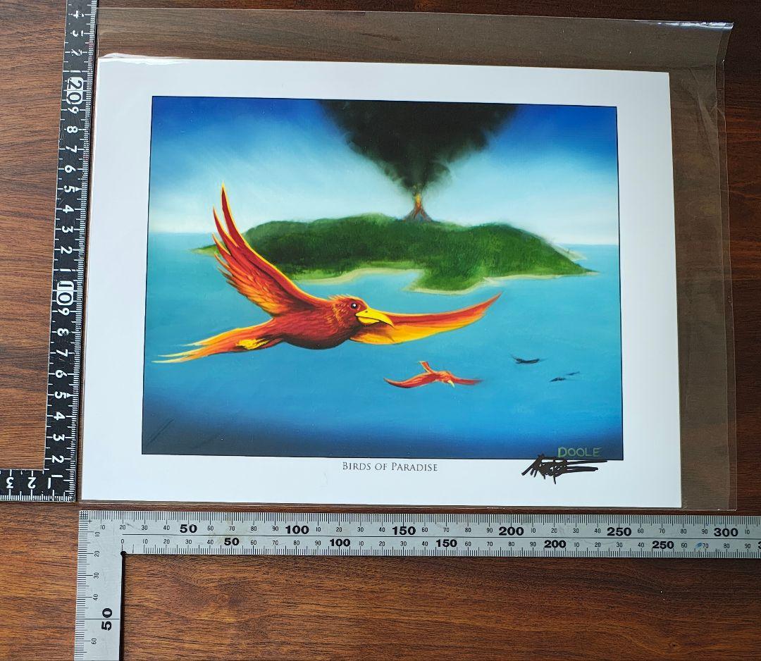 極楽鳥　Birds of Paradise 直筆サイン入りアートプリント １枚