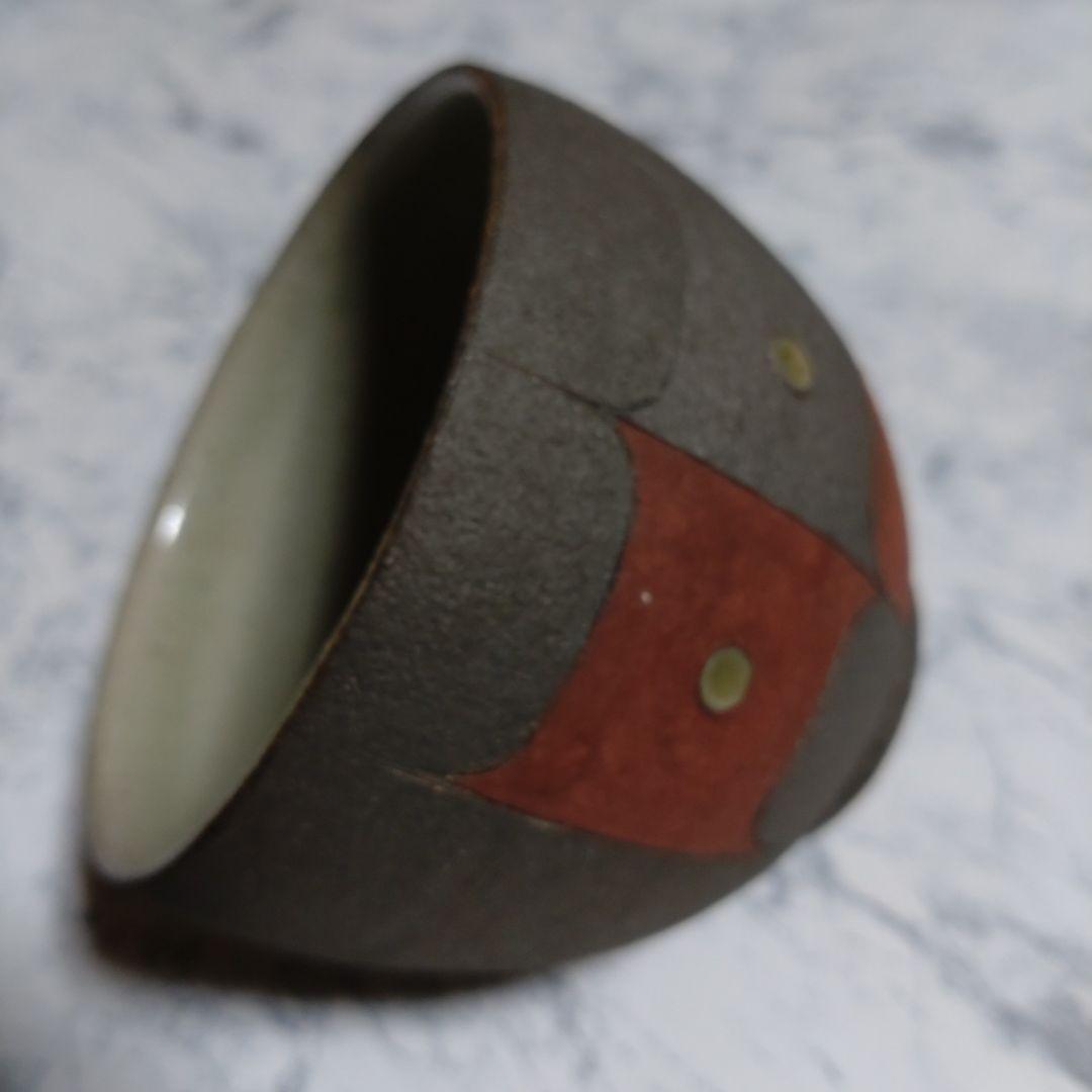 『浅野勝』抽象文様湯呑