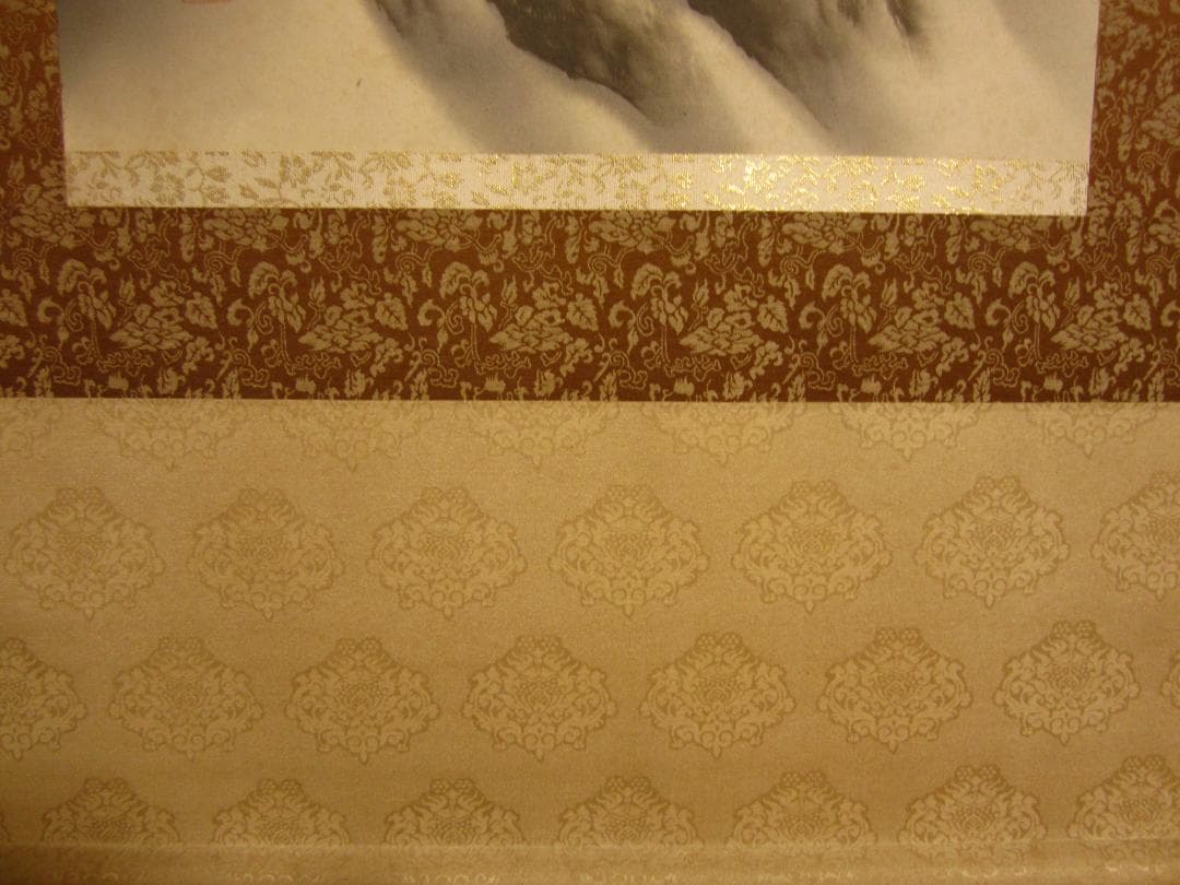 ◆掛軸 水墨画 華岳◆Japanese arts hanging scroll