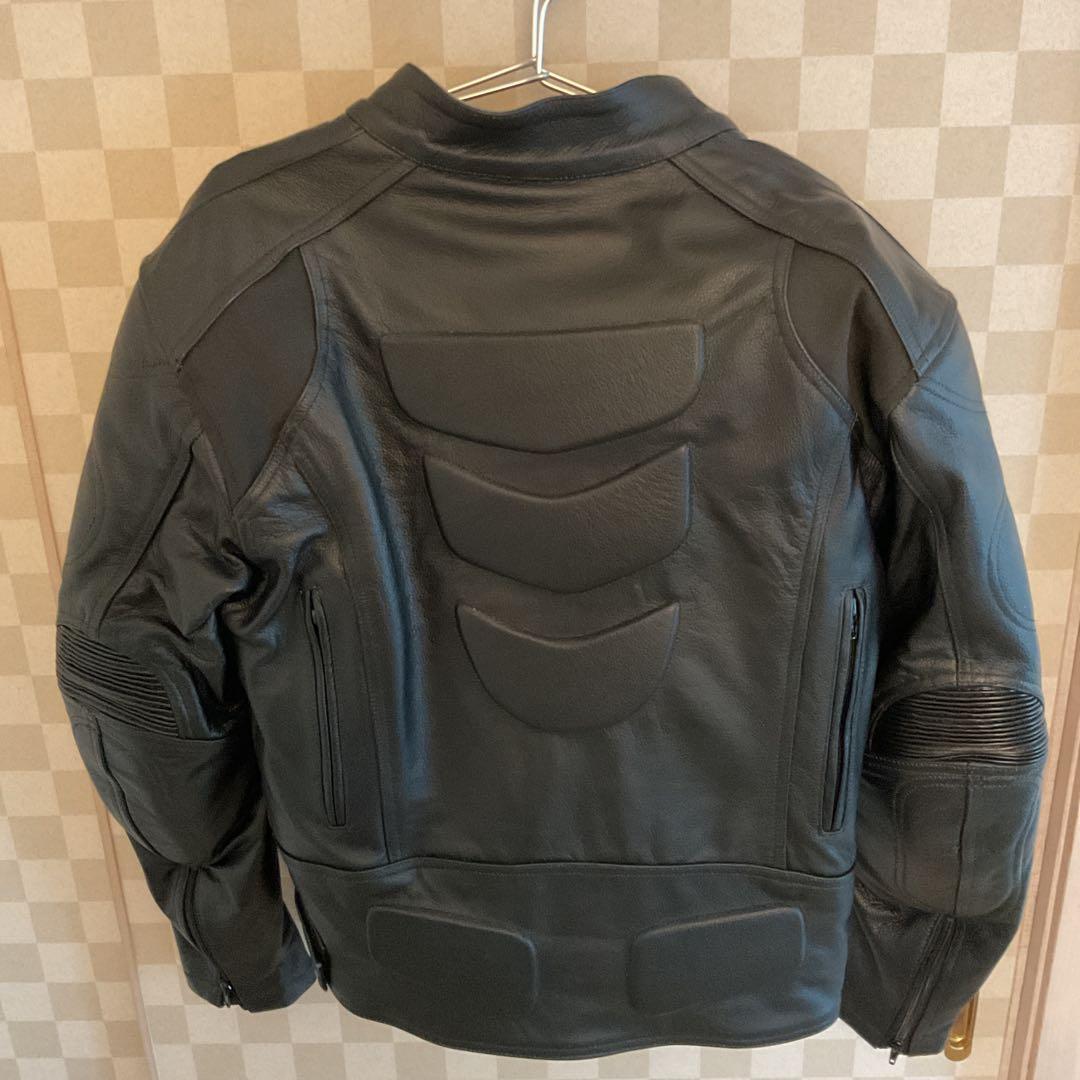 GENUINE LEATHER バイク　レザージャケット プロテクター付き