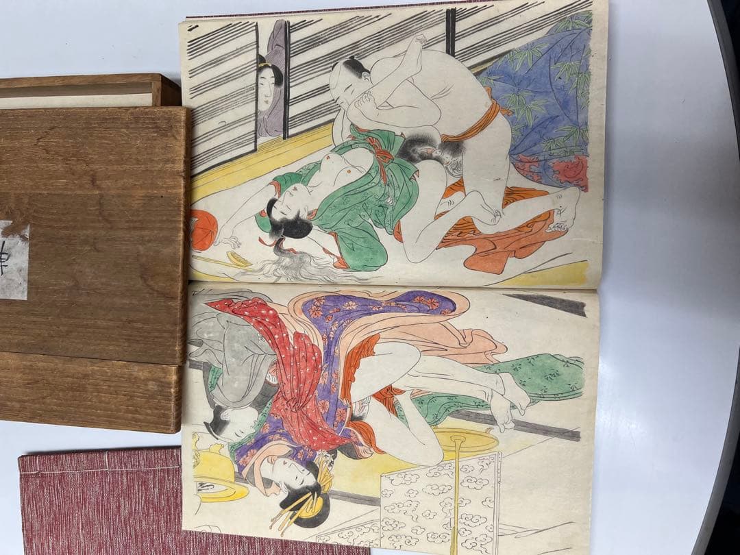 喜多川歌麿　「放屁先生」村瀬太乙　不詳作　艶本3冊