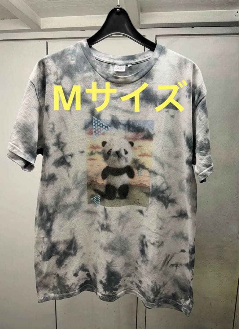 【LOVE EAR ART】 桂川弦さん 個展限定 パンダＴシャツ Ｍサイズ