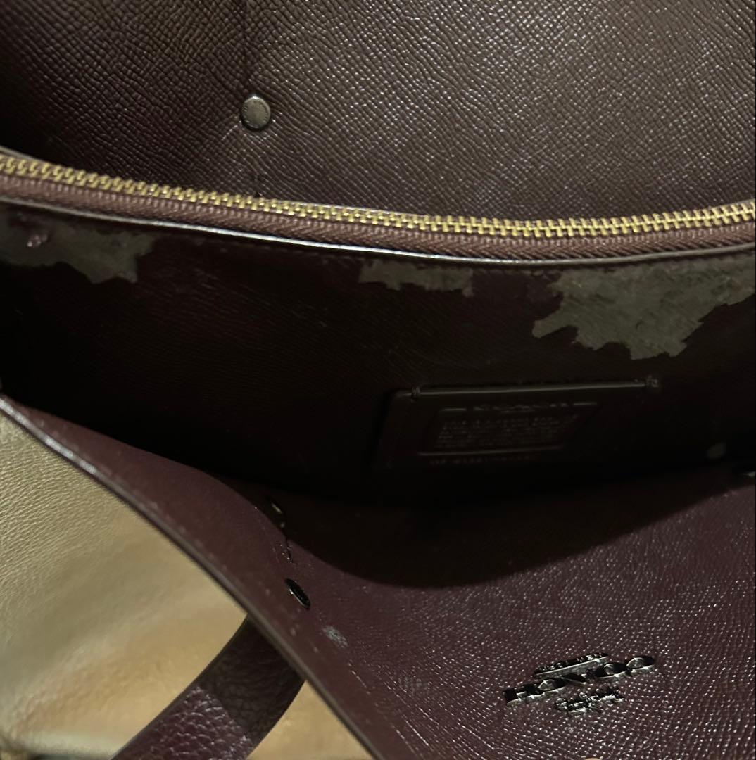 coach コーチ　2wayショルダーバッグ　レザー　ハンドバッグ　ゴールド