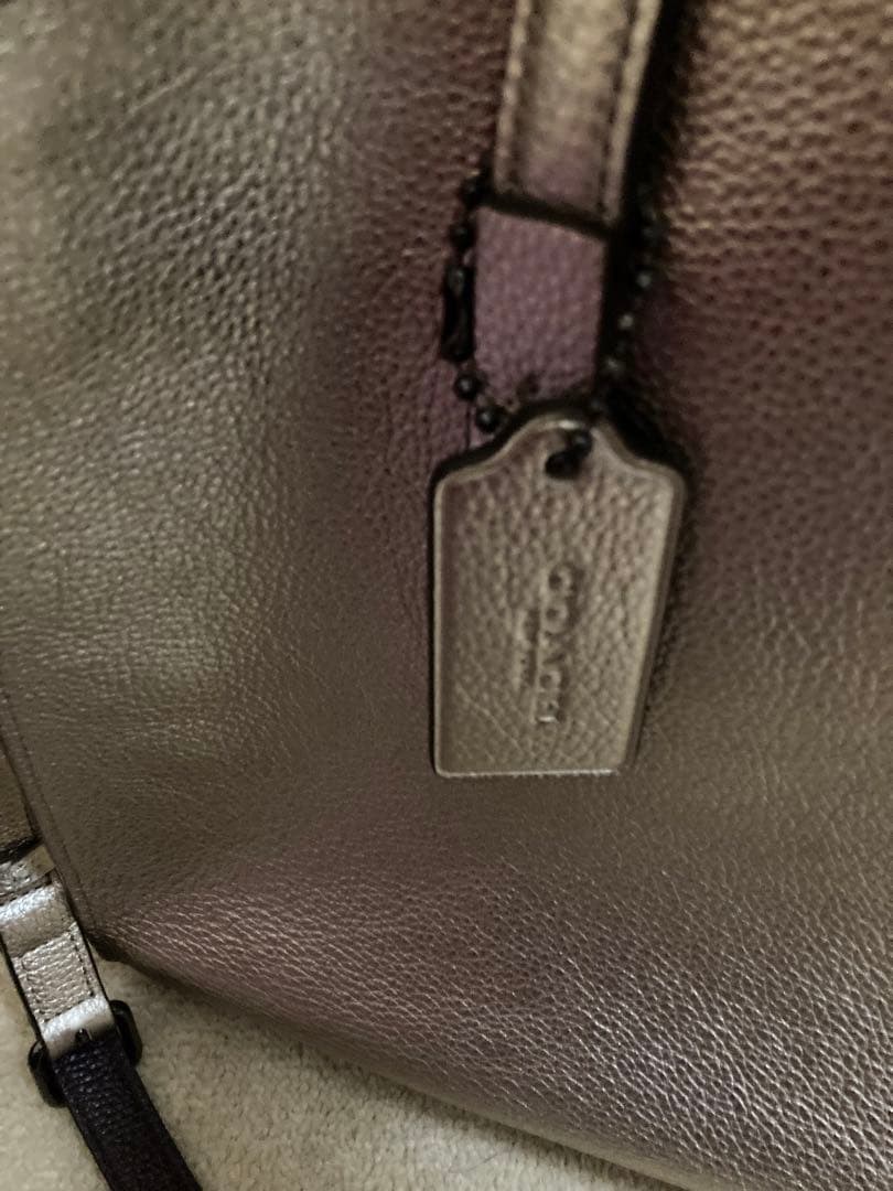 coach コーチ　2wayショルダーバッグ　レザー　ハンドバッグ　ゴールド
