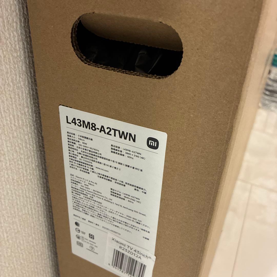 テレビ Xiaomi R23Z012A 43V型 チューナーレス