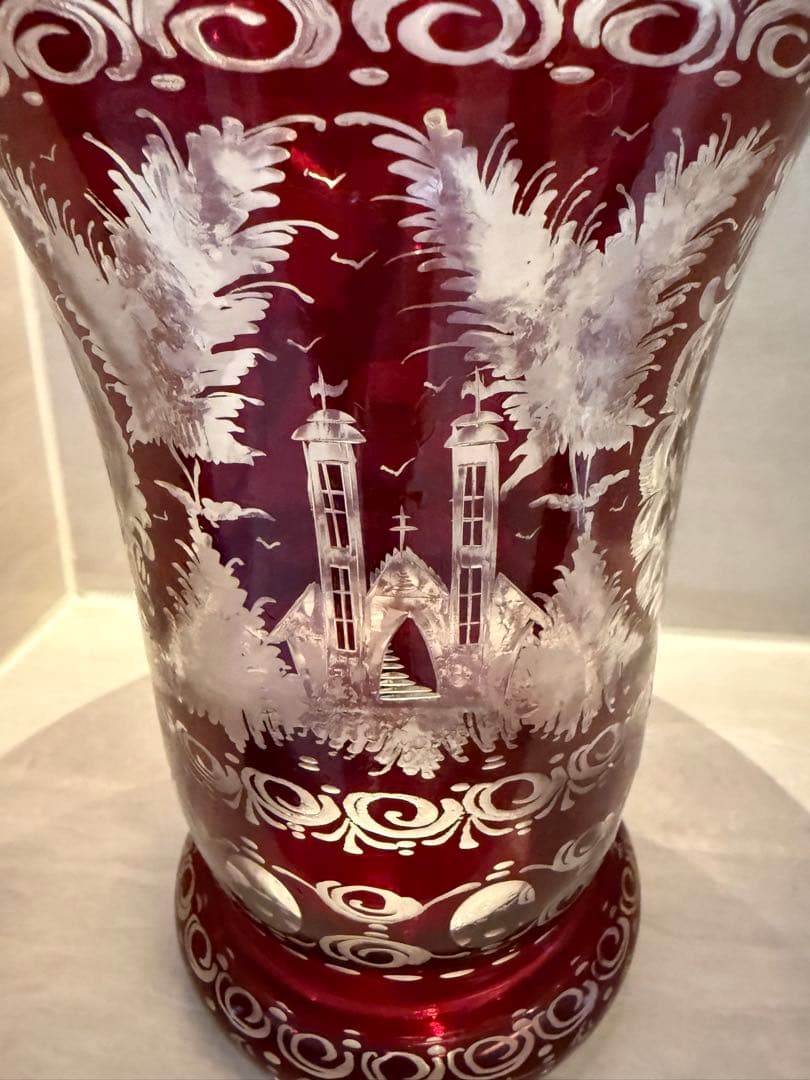 GLASS BOR ボヘミアガラス フラワーベース