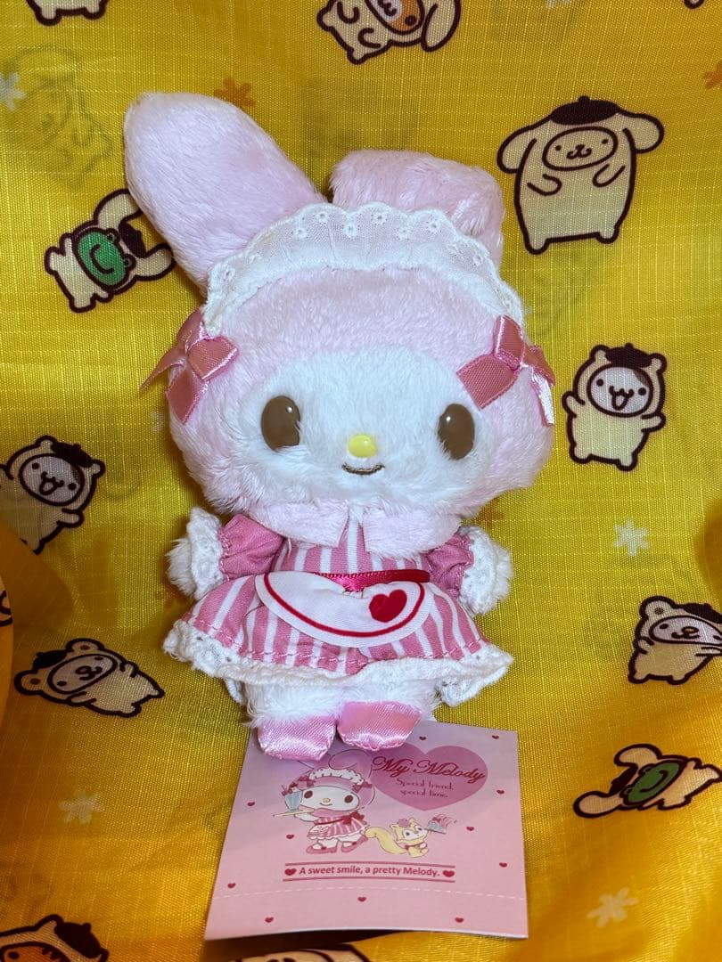 マイメロ あこがれコスメロ マスコット カフェスタッフ　タグ付き