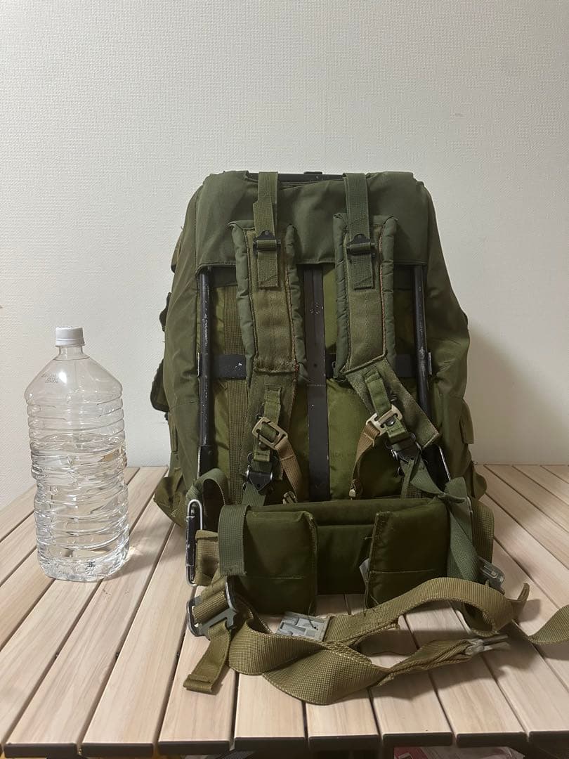 米軍実物　80年代　アリスパック　ラージサイズ　フレーム付　＋水筒　カバー付き