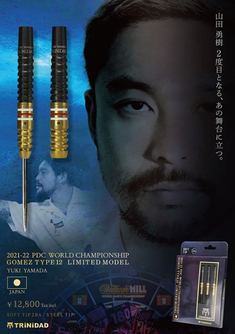 ゴメス12 PDC LIMITEDモデル 購入特典限定フェニカ ダーツ バレル