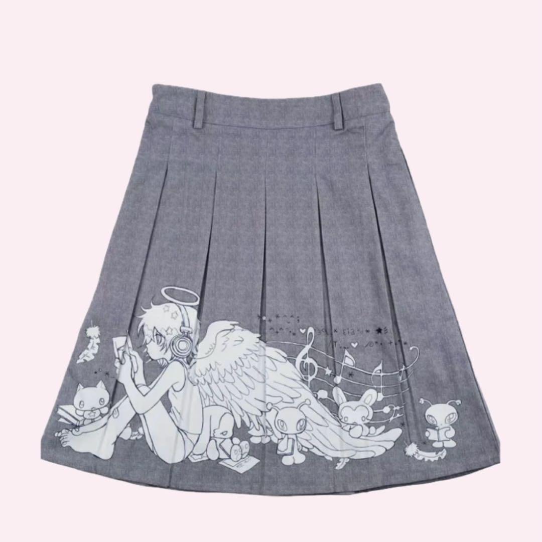 Oliwa × Yumin ha Angel Pleated Skirt