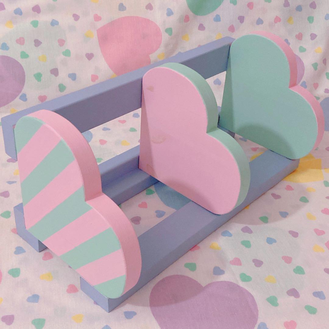 ♡パステルハートシェルフ ハンドペイント レトロファンシートイ spank♡