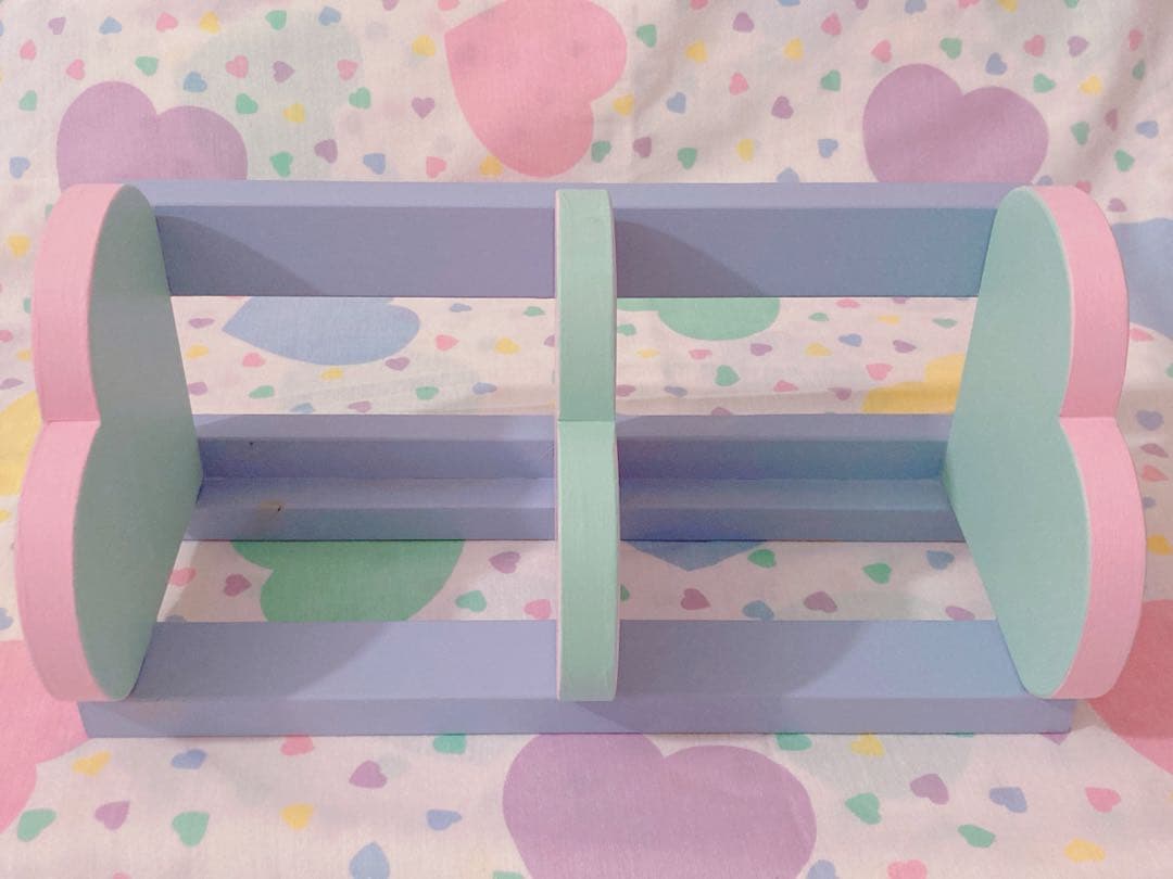 ♡パステルハートシェルフ ハンドペイント レトロファンシートイ spank♡