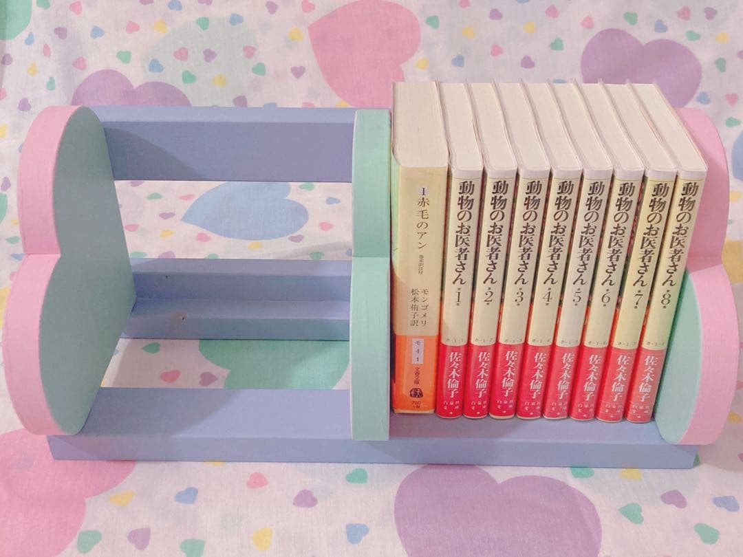 ♡パステルハートシェルフ ハンドペイント レトロファンシートイ spank♡