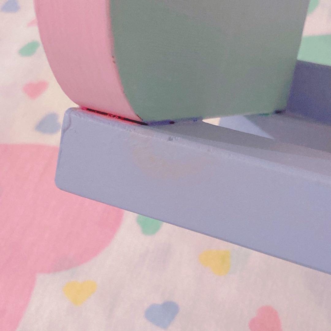 ♡パステルハートシェルフ ハンドペイント レトロファンシートイ spank♡