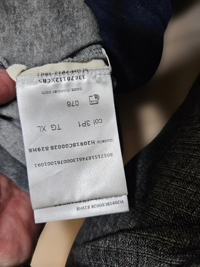 MONCLER グレー TシャツメンズsizeXL