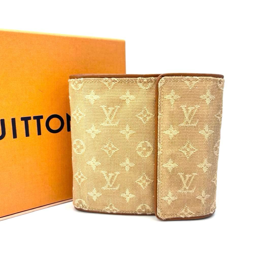 ルイヴィトン M92441 モノグラムミニ ポルトビエカルト クレディ ベージュ