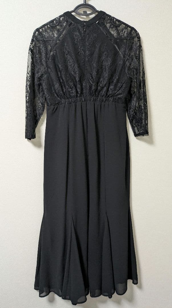 PourVousプールヴー/レースハイウエスト切替えマーメイドワンピース ドレス