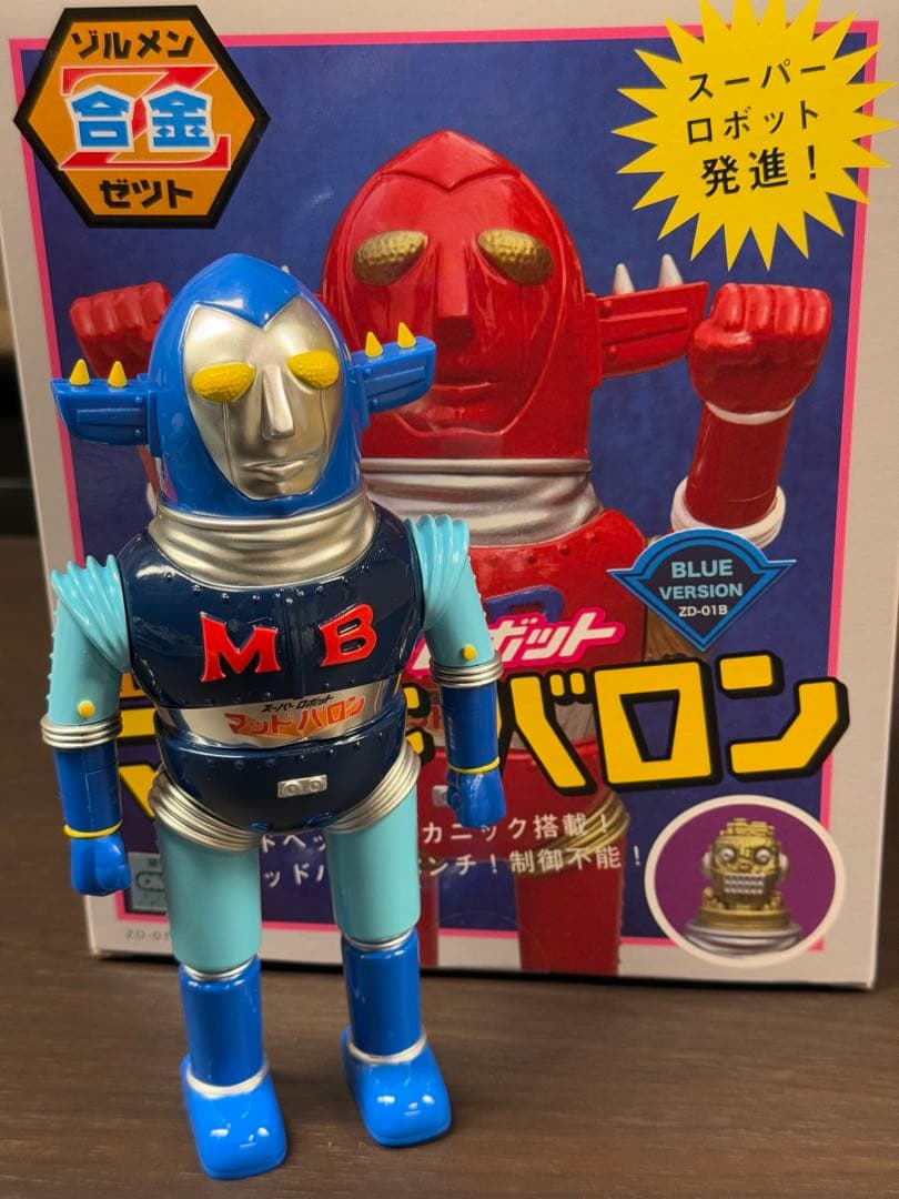 ZOLLMEN ゾルメン マッドバロン フィギュア 超合金 Z合金 ブルー