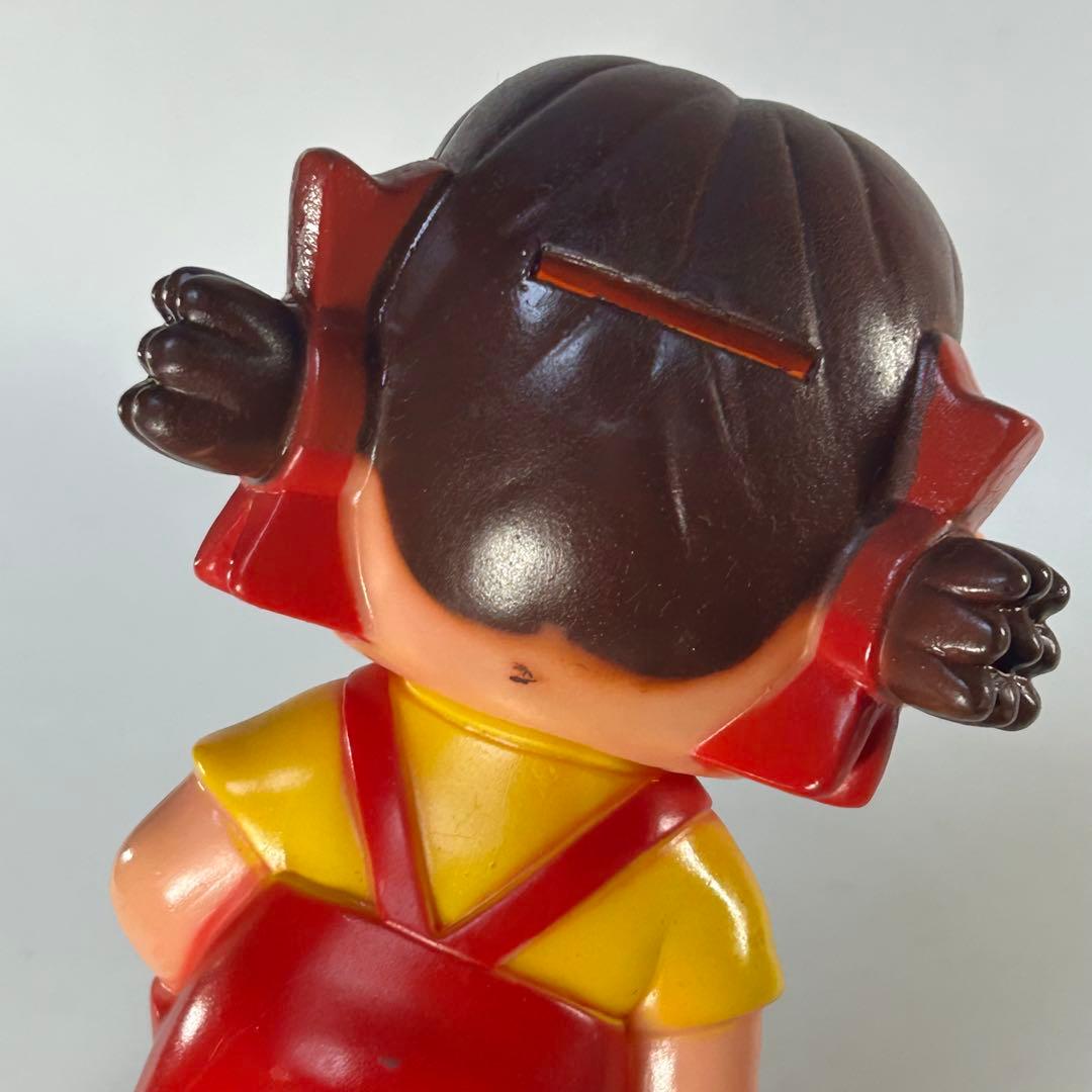 不二家　ペコちゃん　ソフビ貯金箱　レトロ