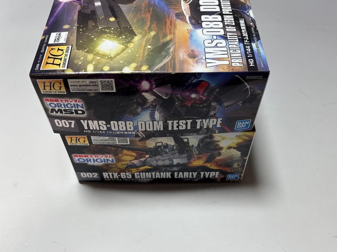 【オリジン5点】ドム試作実験機 ガンタンク初期型 ガンダム シャアザクⅡ ザクⅡ