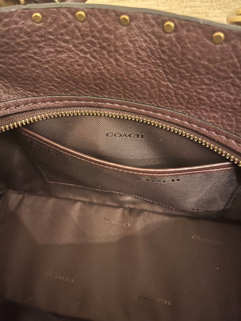 【希少】COACH ドリーマー ウィズ リベット ハンドバッグ ショルダー