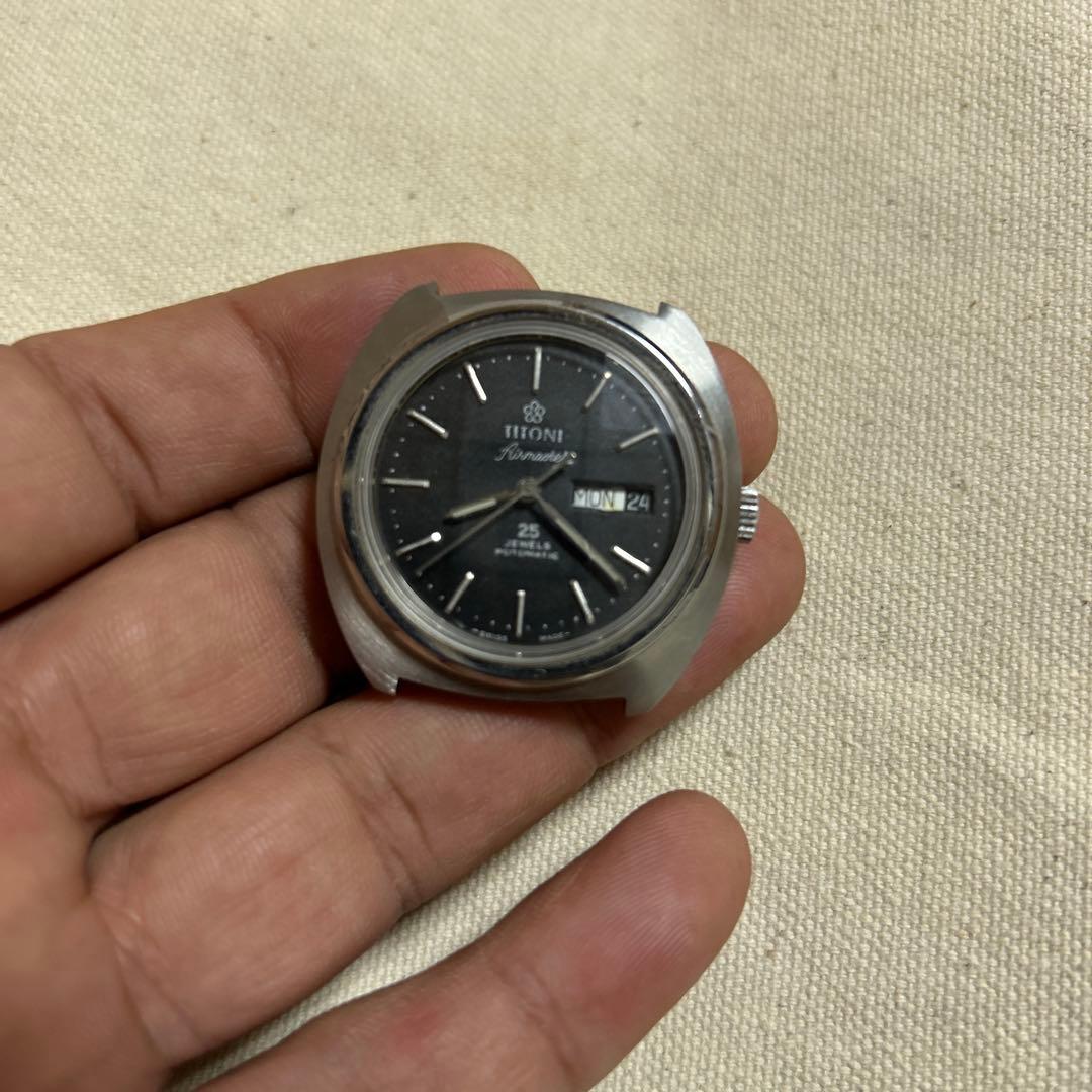 鼎*家様 中古 TITONI 自動巻き メンズ腕時計