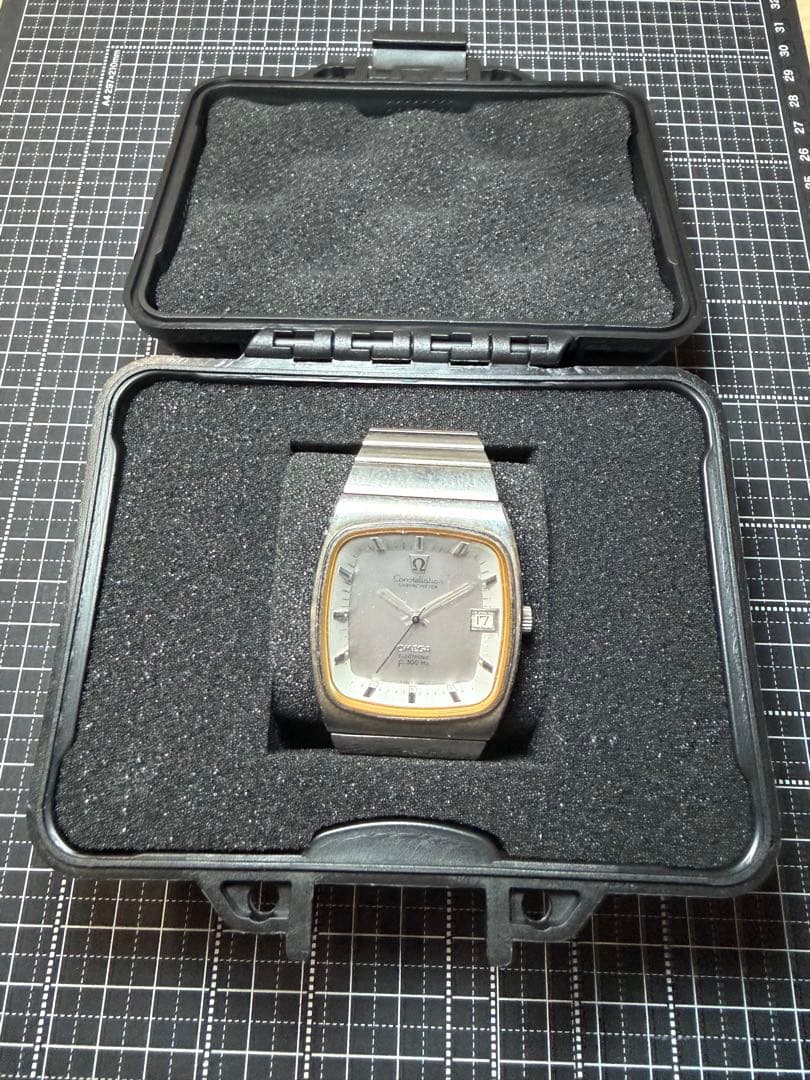 オメガ コンステレーション 音叉 f300Hz 純正ブレス 不動ジャンク