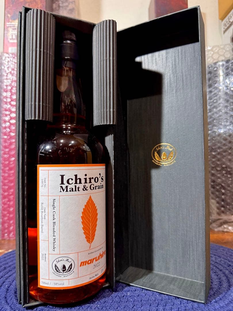 【希少】イチローズ モルト＆グレーン 2022リフィルバーボンバレル 丸広百貨店