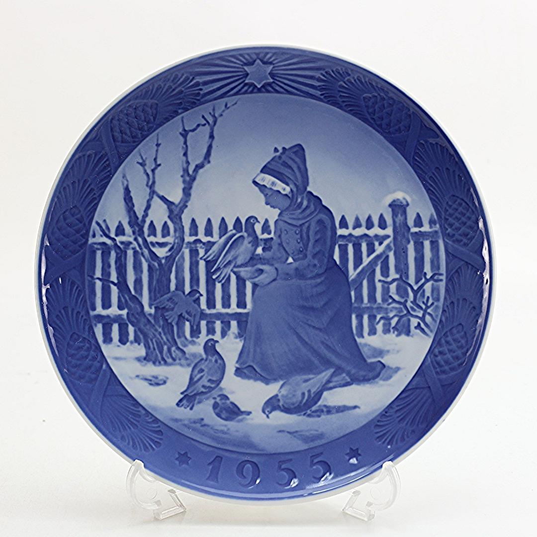 1955年 「ファーネ島の少女」　イヤープレート　ロイヤルコペンハーゲン　北欧