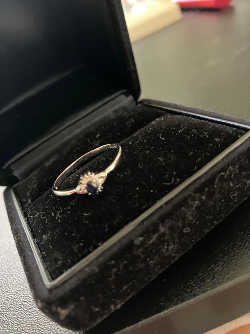 シルバー サファイア リング