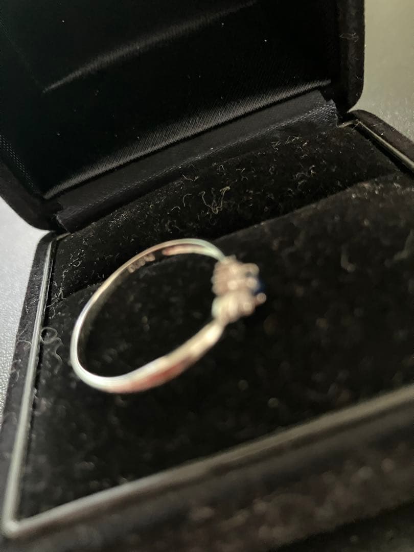 シルバー サファイア リング