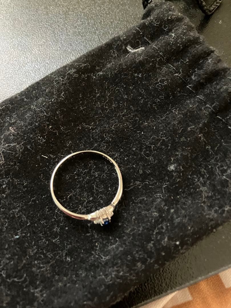 シルバー サファイア リング