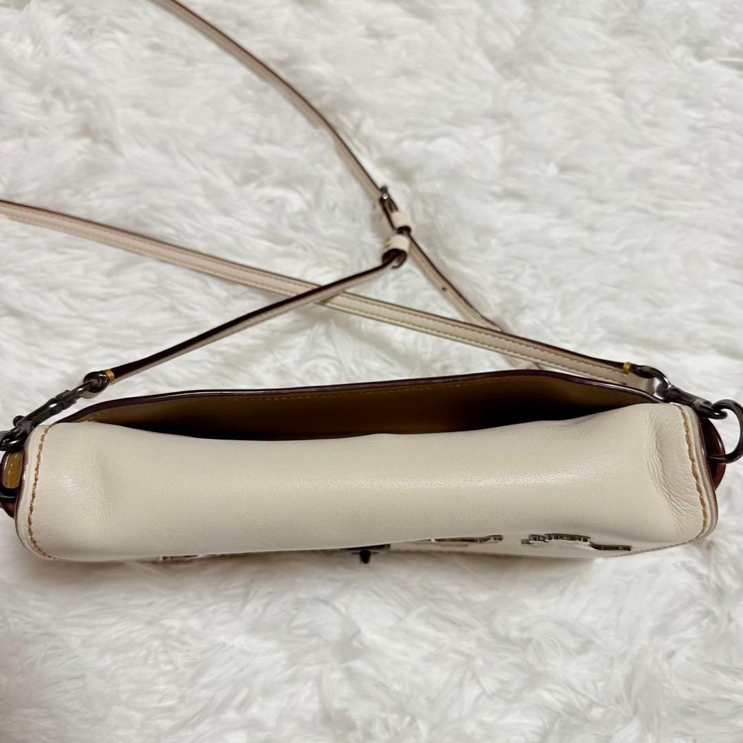 coach コーチ レキシー 恐竜 ショルダーバッグ ホワイト