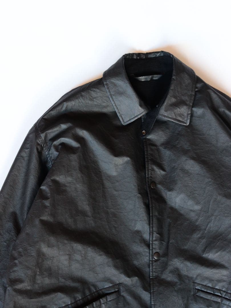 【限定価格】comoli / ペーパーレザー コーチジャケット