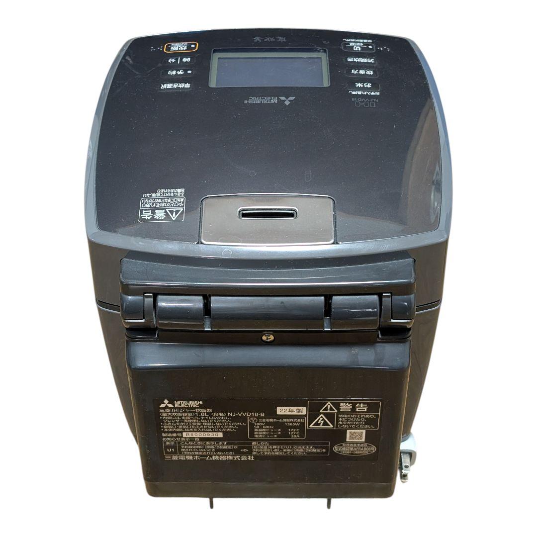 ​2022年製 IH炊飯器 1升炊き NJ-VVD18-B ブラック 10合