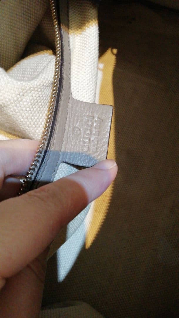 GUCCI　グッチ　ソーホー　SOHO ミニボストン　本革　タッセル　GGロゴ