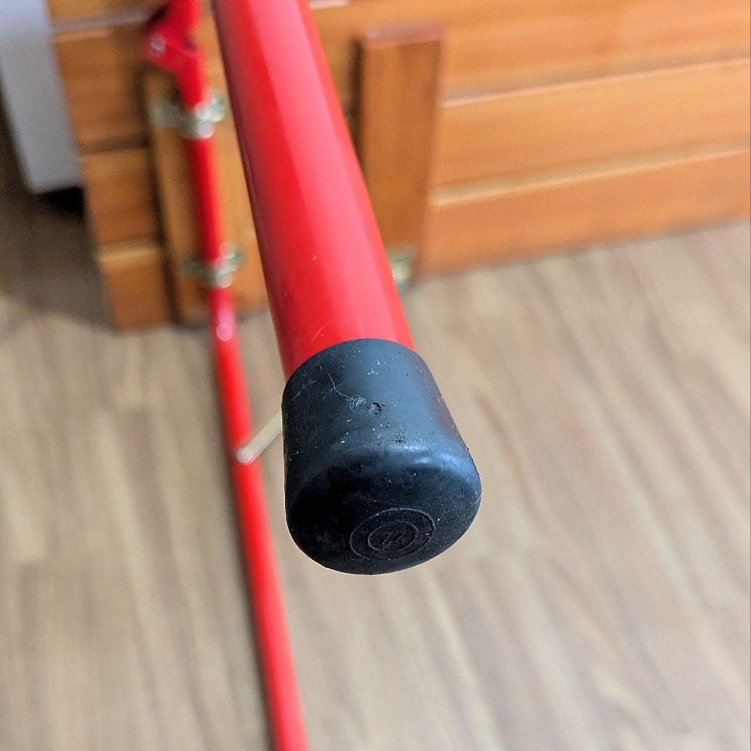 カステルメルリーノ　CASTELMERLINO 折りたたみ木製テーブル 赤脚