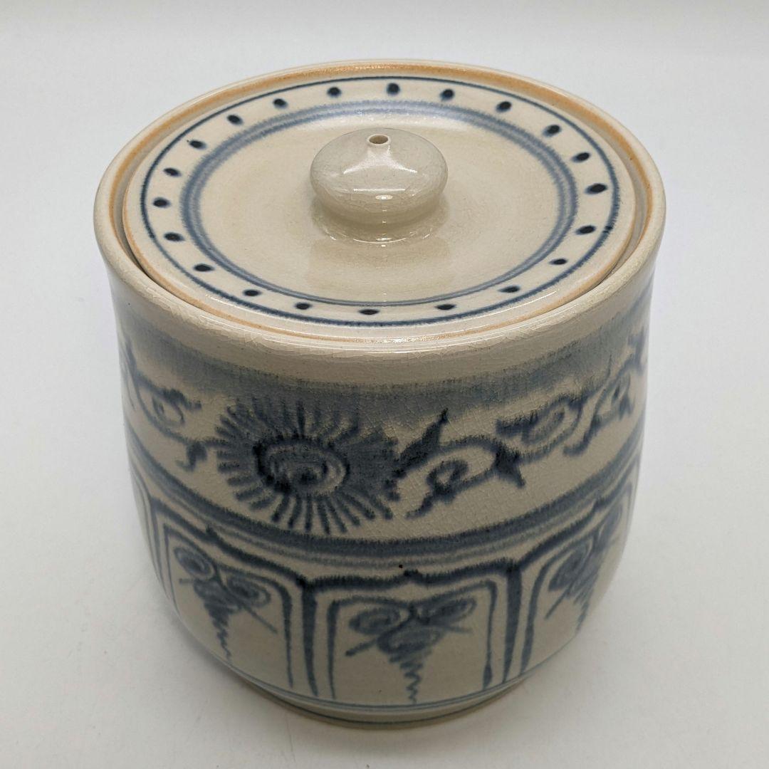 加藤唐三郎 赤津焼 安南写水指 共箱 瀬戸焼 茶道具 茶器 抹茶 食器 容器