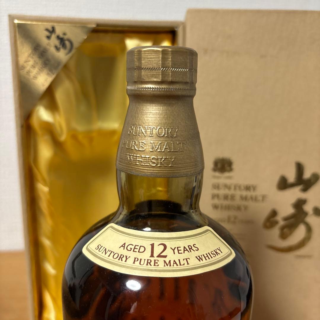 サントリーピュアモルトウイスキー　山崎12年　1000ml 化粧箱付き　未開封❶