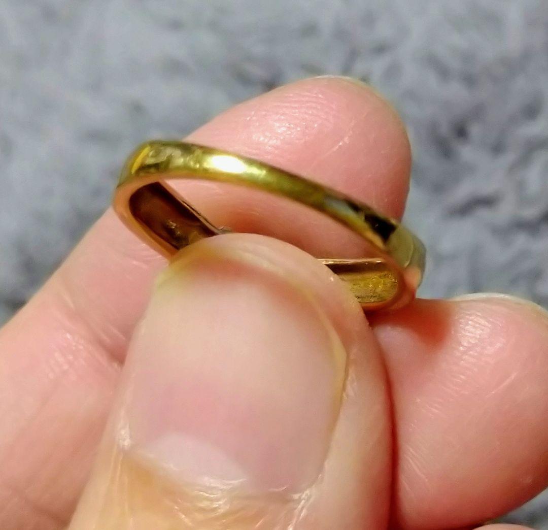 ハート ゴールドリング 9K　＃9〜10