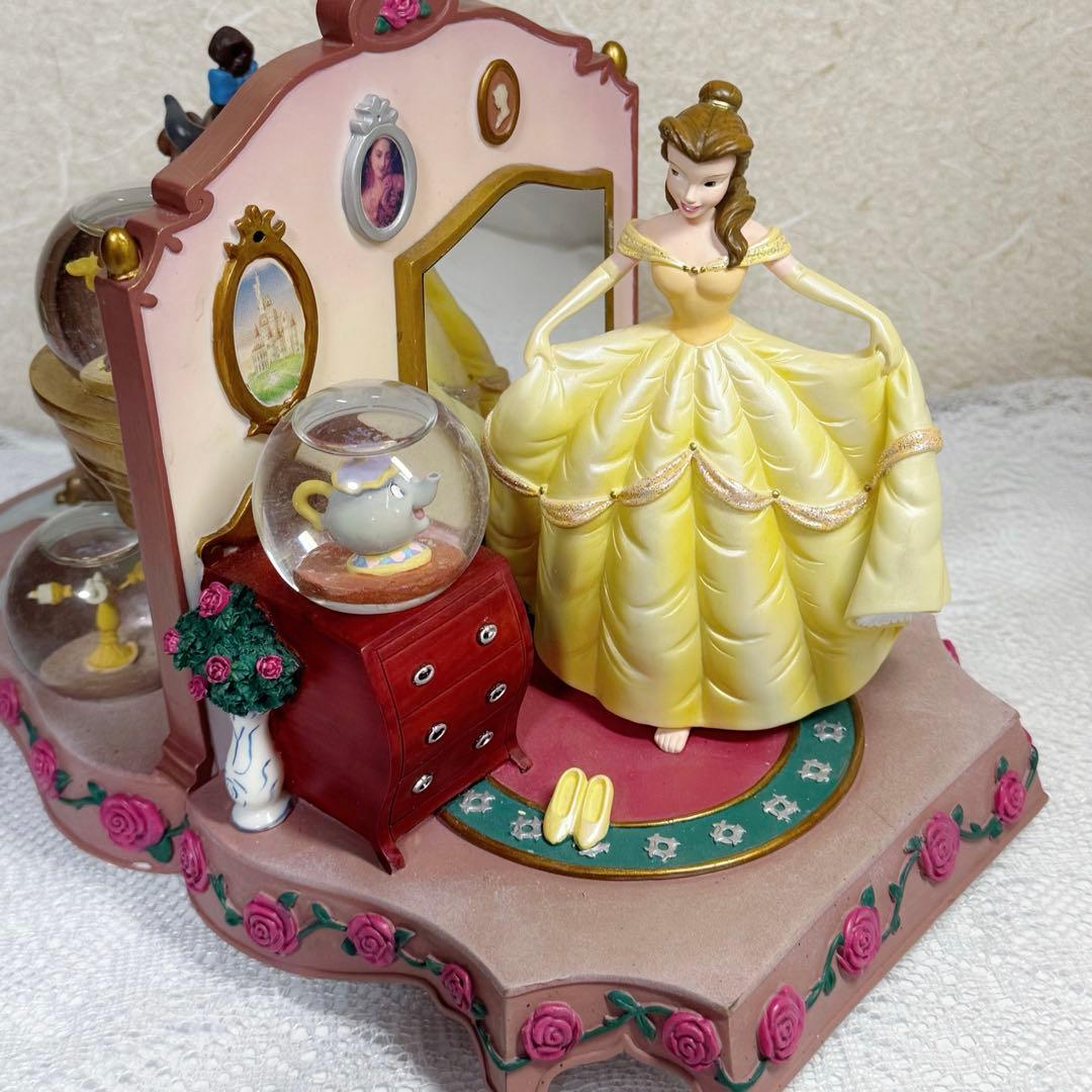 ディズニー 美女と野獣 スノードームフィギュア ベルとビーストの部屋 希少