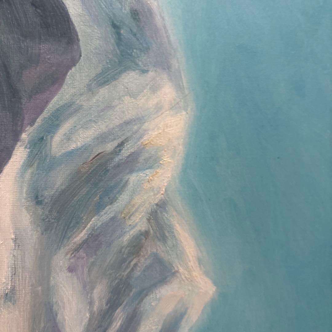 アラスカ コロンビア氷河 K. Tatewaki アート 絵