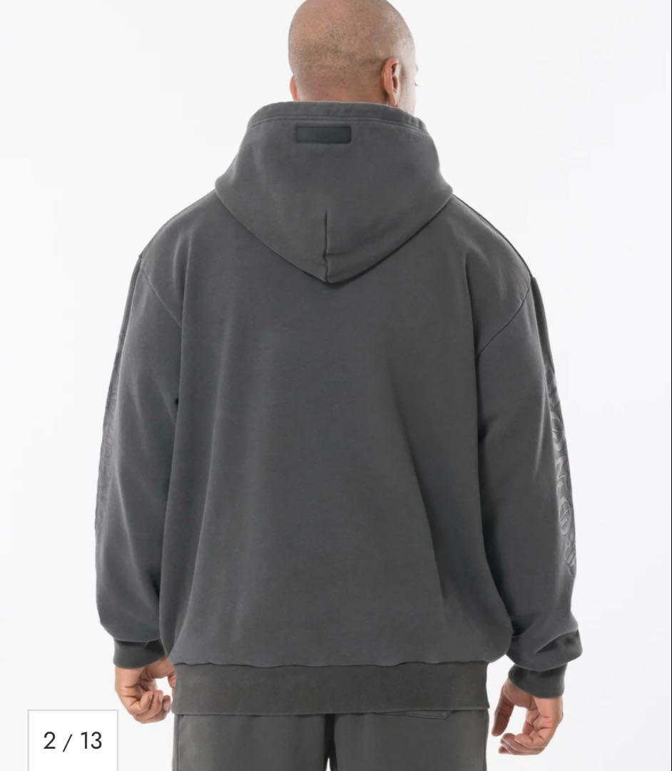 トップス CRONOS BLACKLETTER HOODIE V BLACKxBLACK