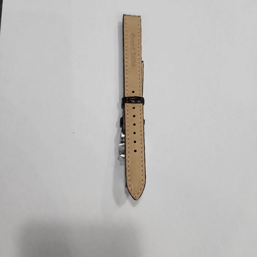 グランドセイコーSTGF289　ブラウンレザー 時計ベルト シルバーバックル