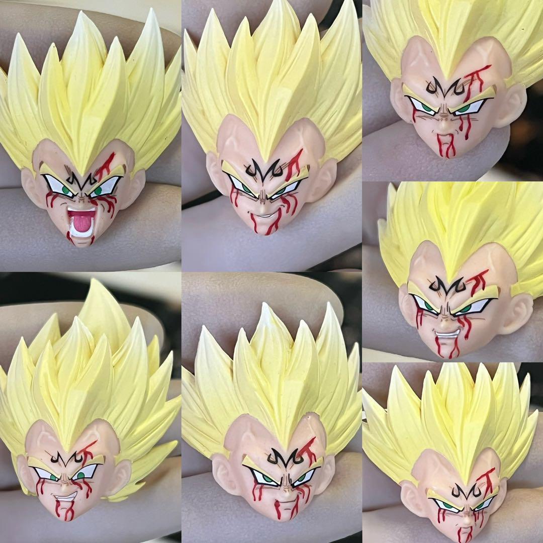s.h.figuarts 魔人ベジータ ヘッドパーツセット A 流血.ver